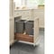 Rev-A-Shelf Walnut Hardwood, Dark Brown, 15 in W, 19.25 in H, 22.13 in D, 22.13 in L, Dark Brown 4WC-WN-18DM2-SC - alternate 4